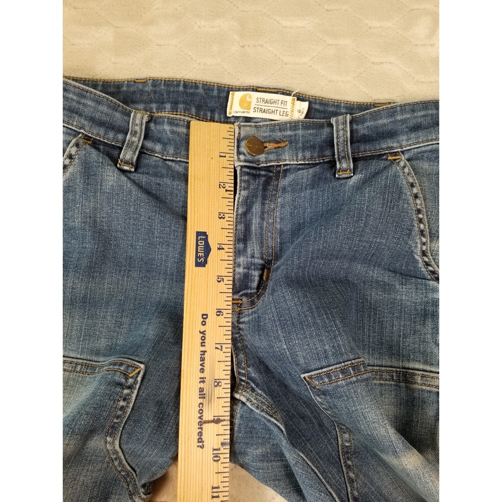 Carhartt Women's 30x26* Rugged Flex Straight Fit Double Front Jeans - Tag 6 Tall - Picture 7 of 14